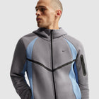Jaqueta Nike Sportswear Tech Fleece Windrunner Full-Zip Jacket - Cinza-grafite, Azul e Preto