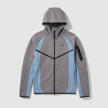 Jaqueta Nike Sportswear Tech Fleece Windrunner Full-Zip Jacket - Cinza-grafite, Azul e Preto