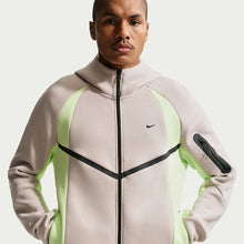Jaqueta Nike Sportswear Tech Fleece Windrunner Full-Zip Fleece Jacket - Creme, Verde-lima e Preto