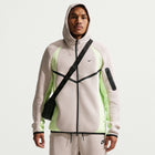 Jaqueta Nike Sportswear Tech Fleece Windrunner Full-Zip Fleece Jacket - Creme, Verde-lima e Preto
