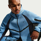 Moletom Nike Sportswear Tech Fleece Pro Full Zip Windrunner Hoodie - Azul, Azul-escuro e Preto