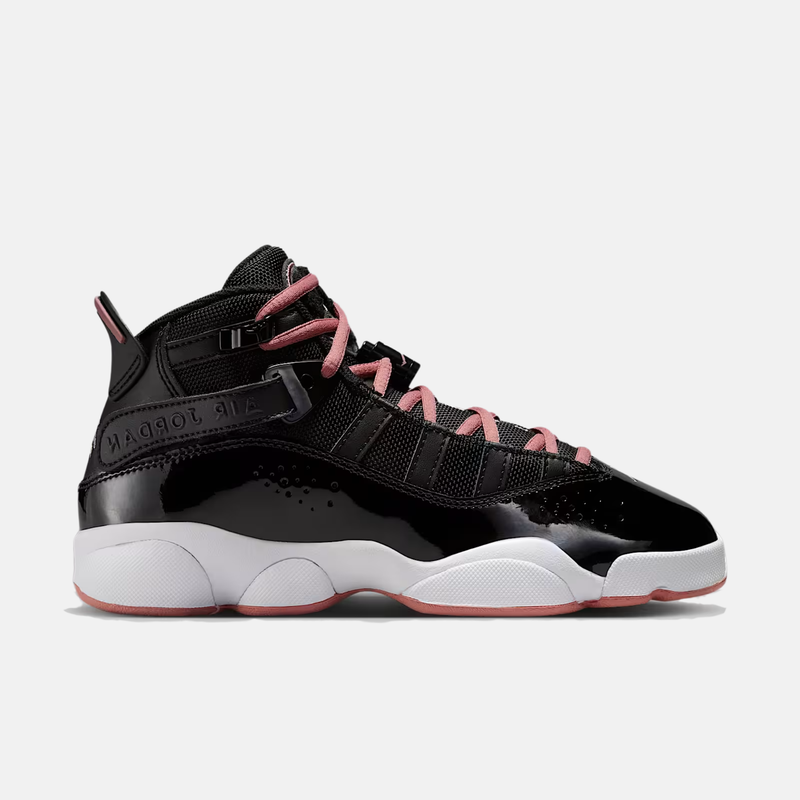 Air Jordan 6 Rings - Preto / Branco / Antracito / Rosa