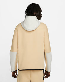 Jaqueta com capuz Nike Tech Fleece - Bege, Branco e Azul