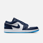 Air Jordan 1 Low - Azul-marinho / Branco / Azul-universitário