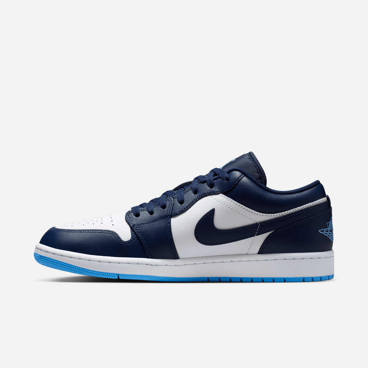 Air Jordan 1 Low - Azul-marinho / Branco / Azul-universitário