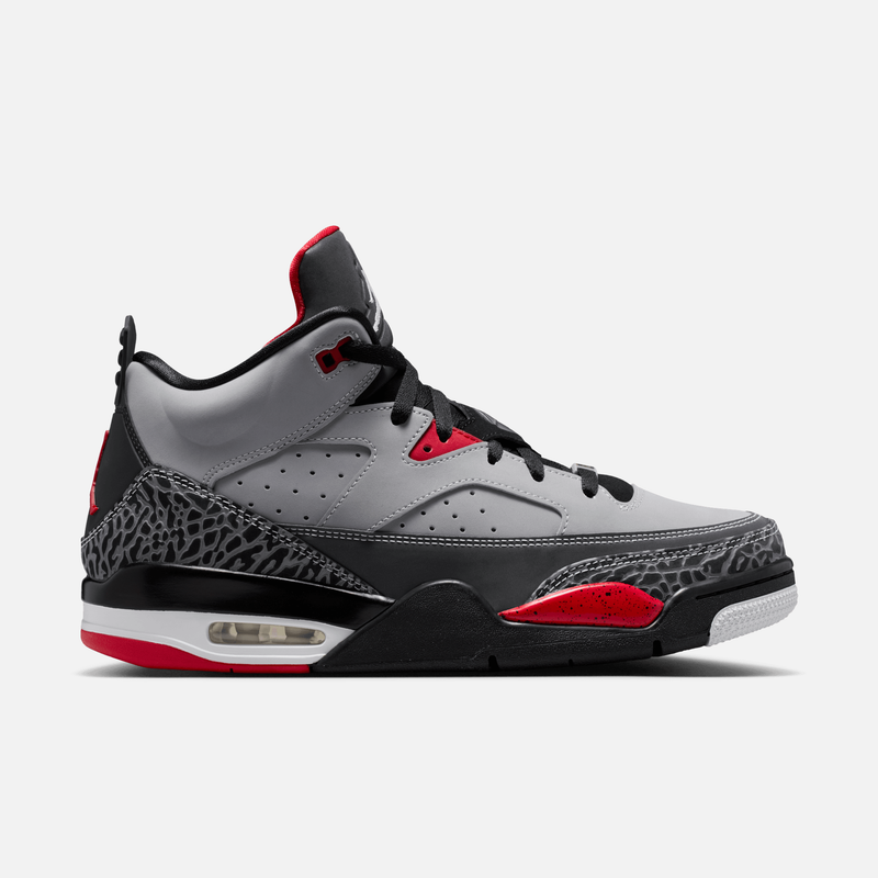 Air Jordan Son of Mars Low - Cinza / Preto / Vermelho / Branco