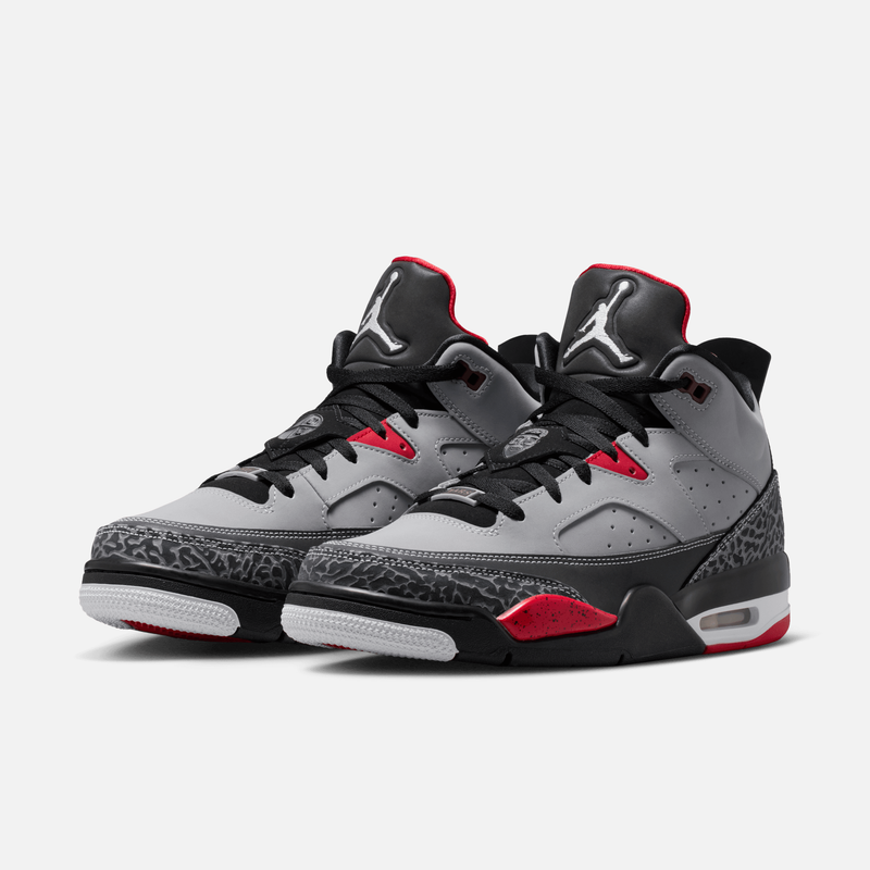 Air Jordan Son of Mars Low - Cinza / Preto / Vermelho / Branco