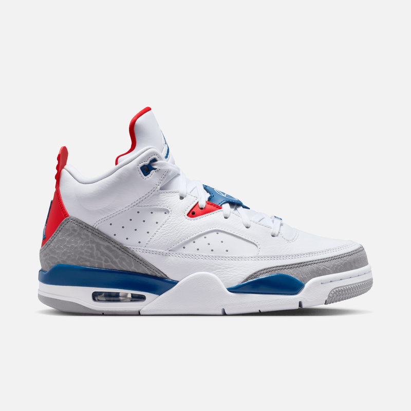 Air Jordan Son of Mars Low - Branco / Vermelho / Cinza claro / Azul-vivo