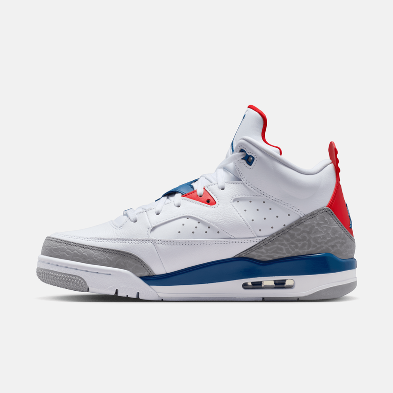 Air Jordan Son of Mars Low - Branco / Vermelho / Cinza claro / Azul-vivo