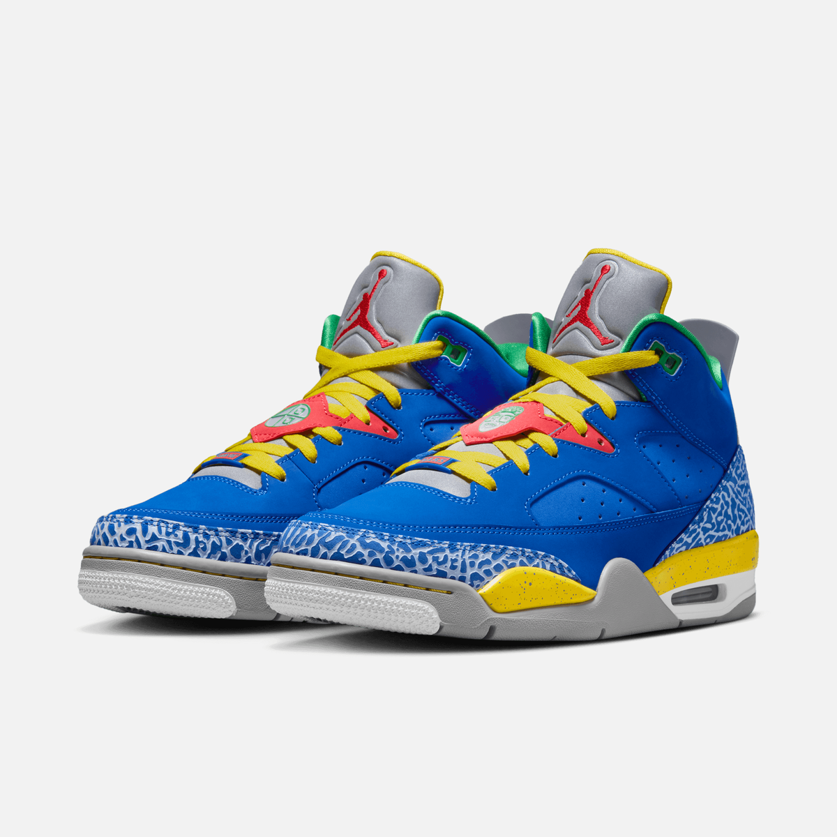 Air Jordan Son of Mars Low Do the Right Thing - Azul-royal / Amarelo / Cinza / Vermelho / Branco