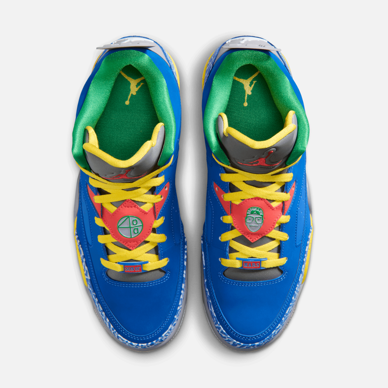 Air Jordan Son of Mars Low Do the Right Thing - Azul-royal / Amarelo / Cinza / Vermelho / Branco
