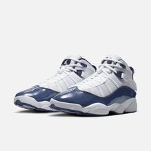 Air Jordan 6 Rings - Branco / Azul-marinho / Cinza