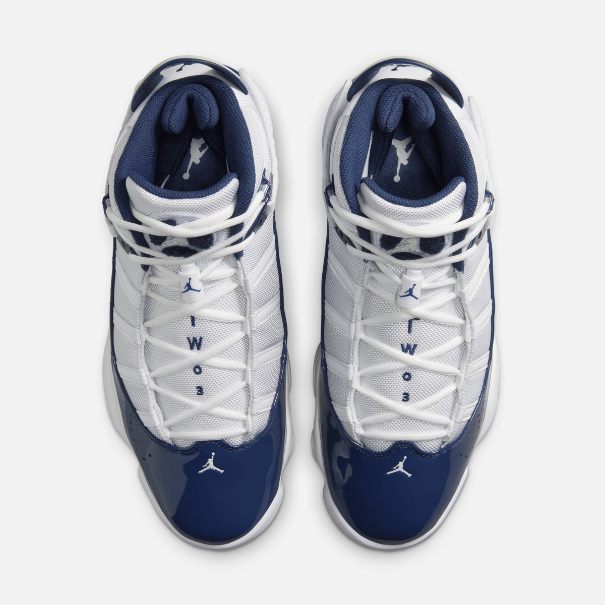 Air Jordan 6 Rings - Branco / Azul-marinho / Cinza