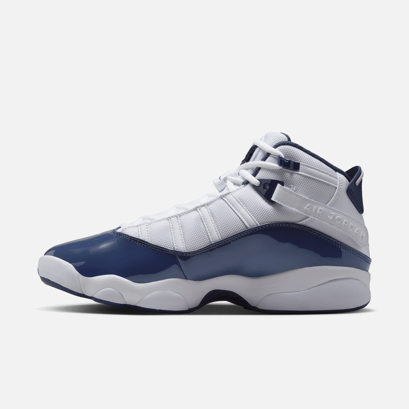 Air Jordan 6 Rings - Branco / Azul-marinho / Cinza