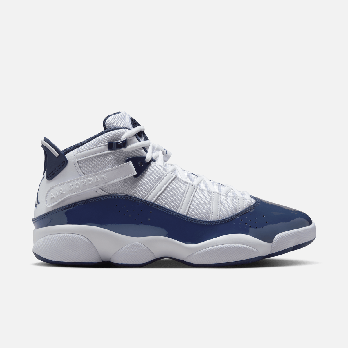 Air Jordan 6 Rings - Branco / Azul-marinho / Cinza