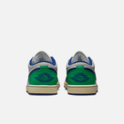 Air Jordan 1 Low Rare Air - Branco-creme / Azul / Verde / Cinza / Bege-cru