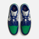 Air Jordan 1 Low Rare Air - Branco-creme / Azul / Verde / Cinza / Bege-cru