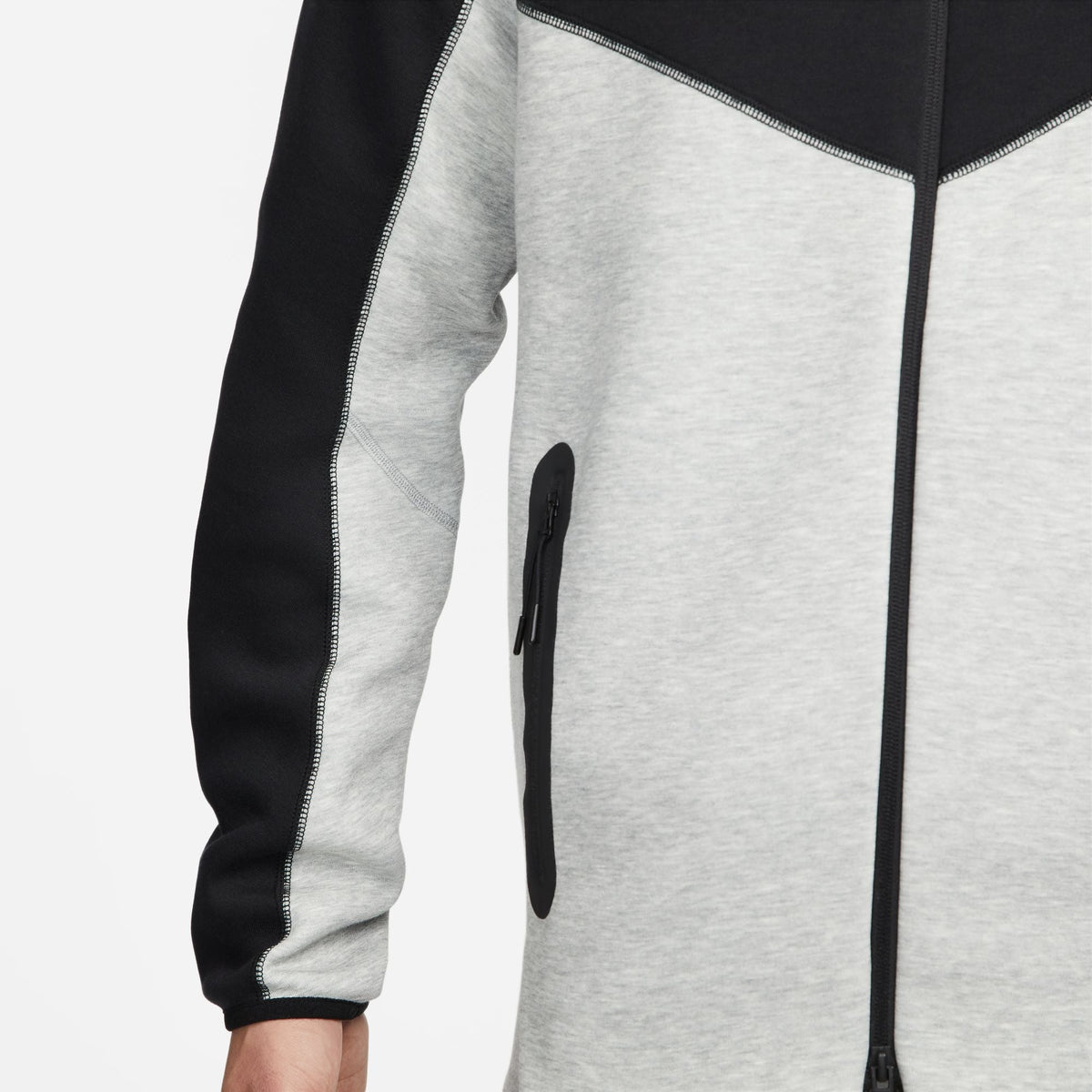 Jaqueta Nike Tech Fleece Windrunner - Cinza e Preto