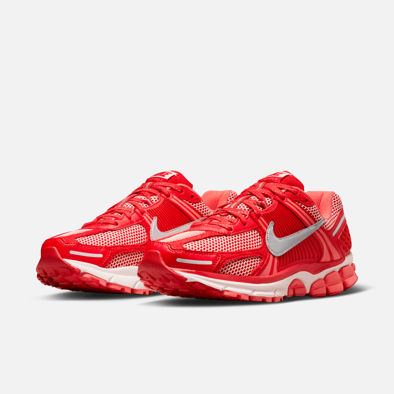Nike Zoom Vomero 5 Premium - Vermelho / Prateado metálico / Coral-suave / Laranja-brasa / Branco