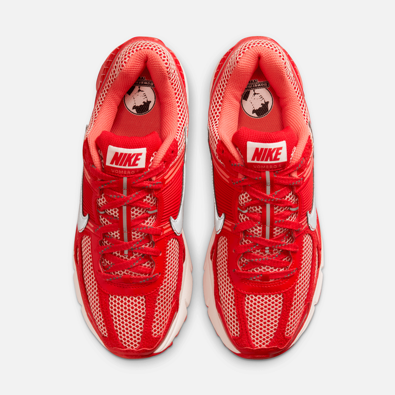 Nike Zoom Vomero 5 Premium - Vermelho / Prateado metálico / Coral-suave / Laranja-brasa / Branco