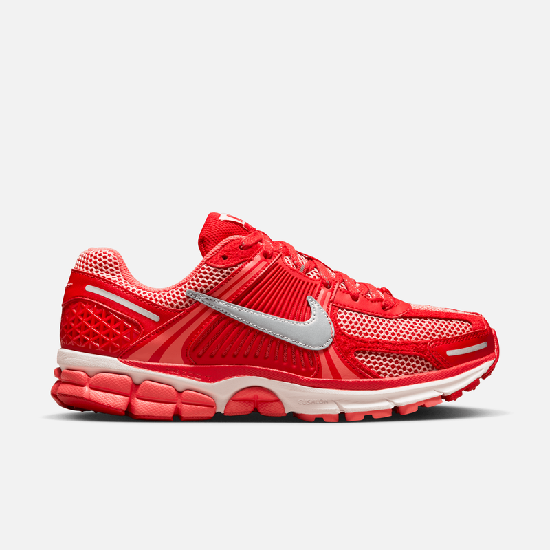 Nike Zoom Vomero 5 Premium - Vermelho / Prateado metálico / Coral-suave / Laranja-brasa / Branco