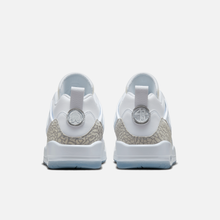 Air Jordan Spizike Low - Branco / Prateado metálico / Azul / Cinza