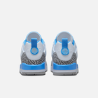 Air Jordan Spizike Low UNC - Branco / Azul-universitário / Cinza / Antracito