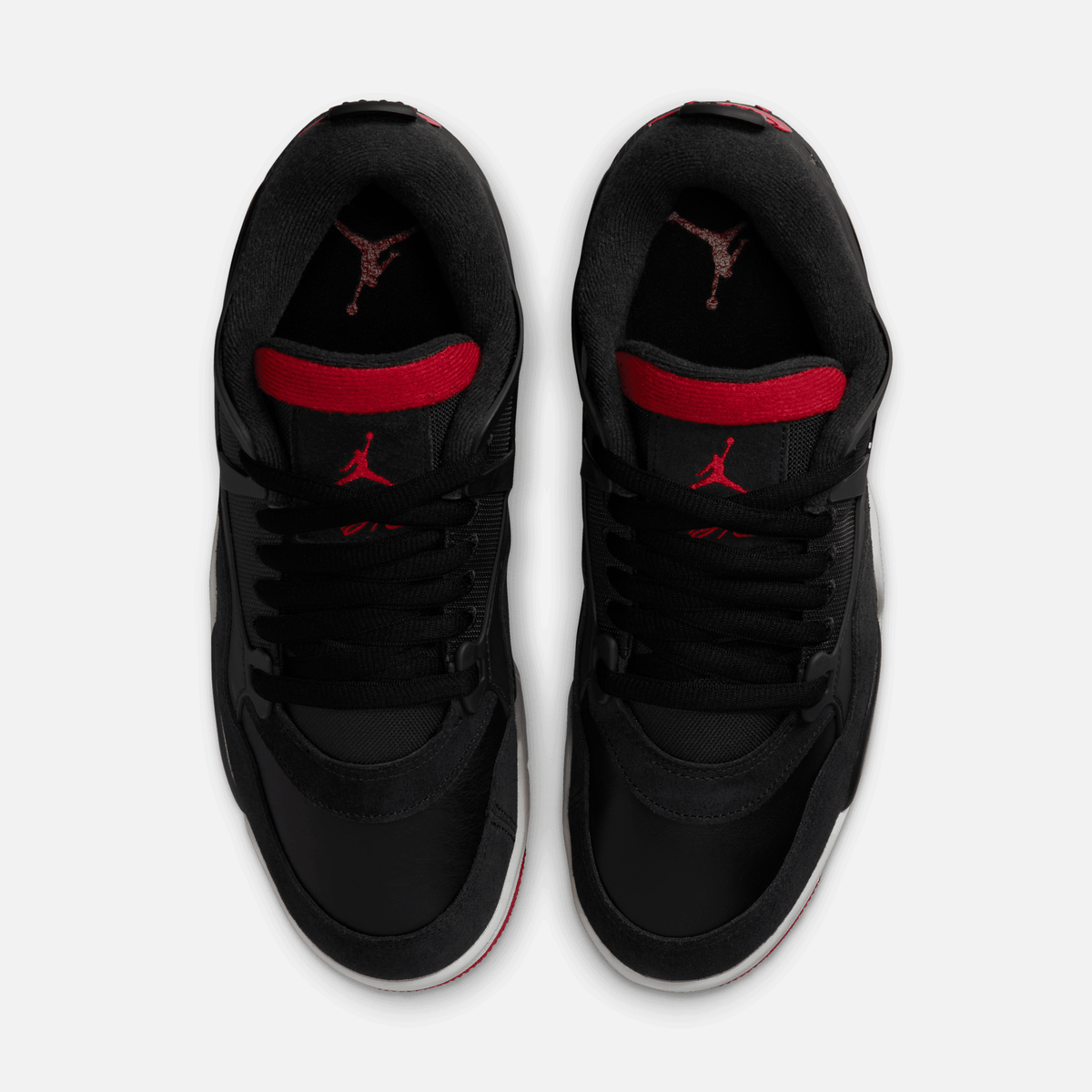 Air Jordan 4 RM Bred - Preto / Vermelho / Cinza / Branco