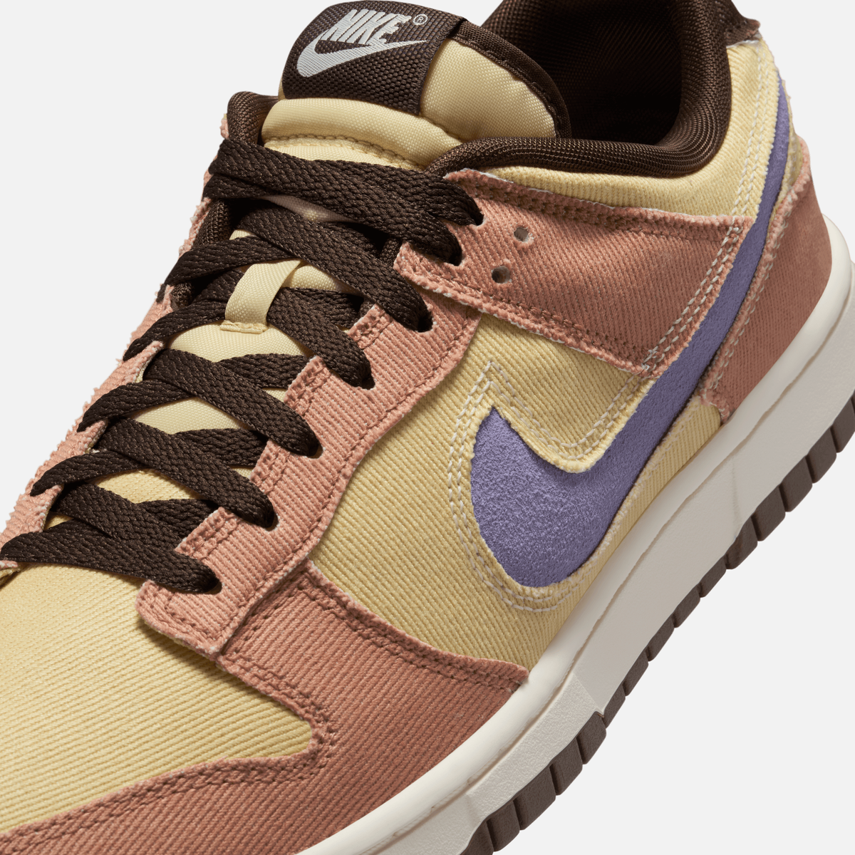Nike Dunk Low Denim Dusted Clay - Argila / Ametista / Dourado / Marrom / Marfim-claro