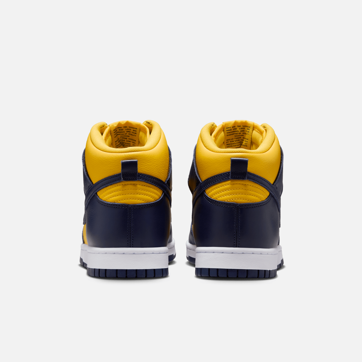 Nike Dunk High Michigan - Amarelo-milho / Branco / Roxo / Azul-marinho