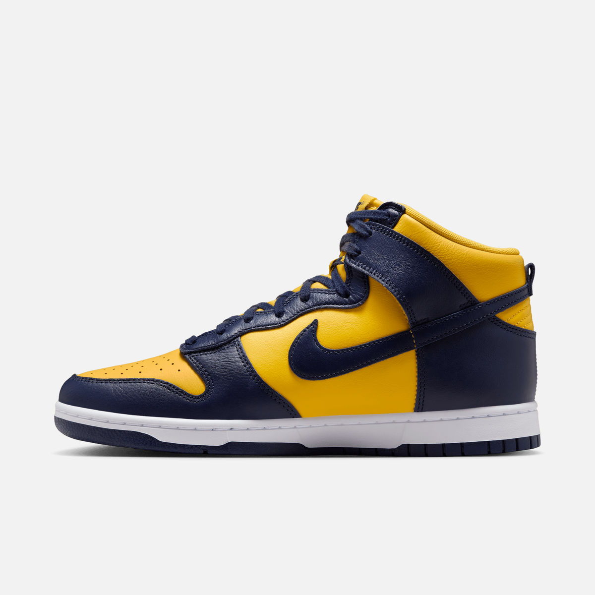 Nike Dunk High Michigan - Amarelo-milho / Branco / Roxo / Azul-marinho
