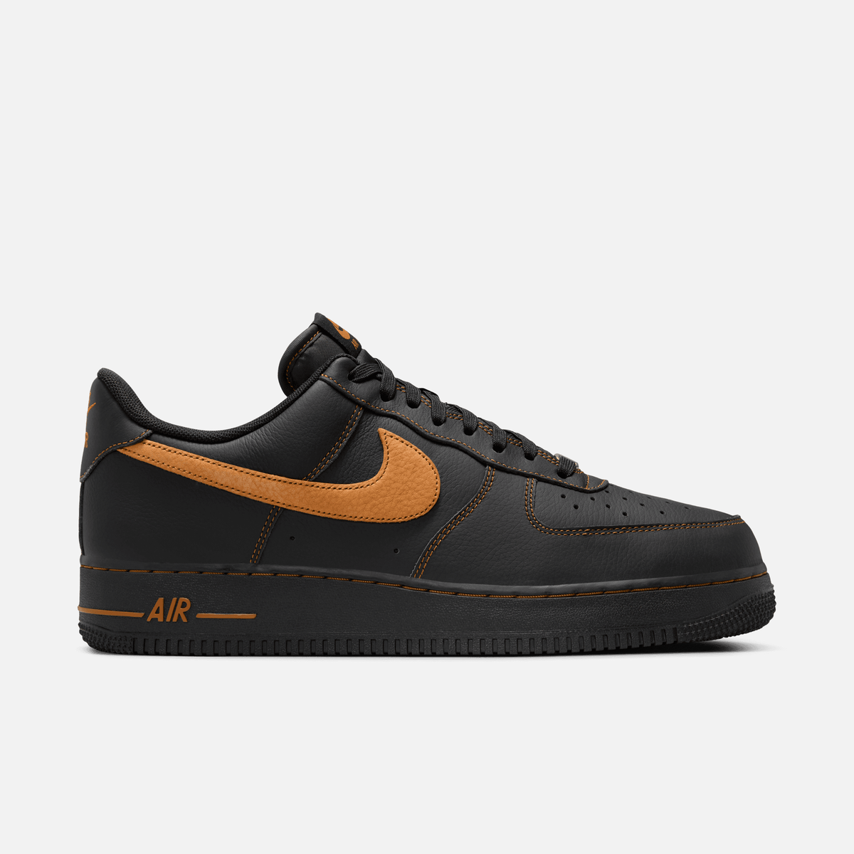 Nike Air Force 1 Low - Preto / Ocre-deserto