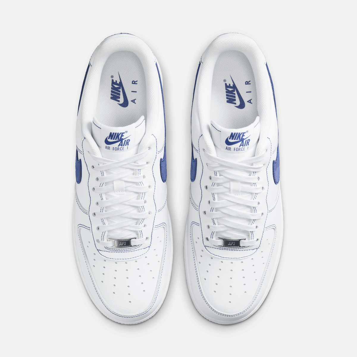Nike Air Force 1 Low - Branco / Azul-royal escuro