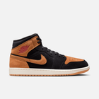 Air Jordan 1 Mid SE - Preto / Vermelho / Branco-creme / Caramelo