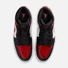 Air Jordan 1 Mid SE Patent Bred Toe - Preto / Branco / Vermelho