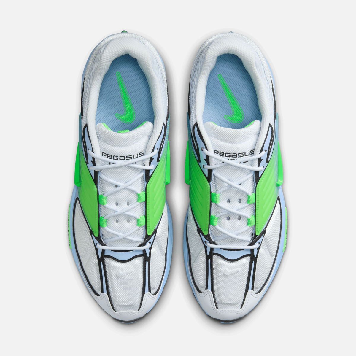 Nike Air Pegasus Wave Football - Cinza / Verde / Prateado / Azul-royal intenso