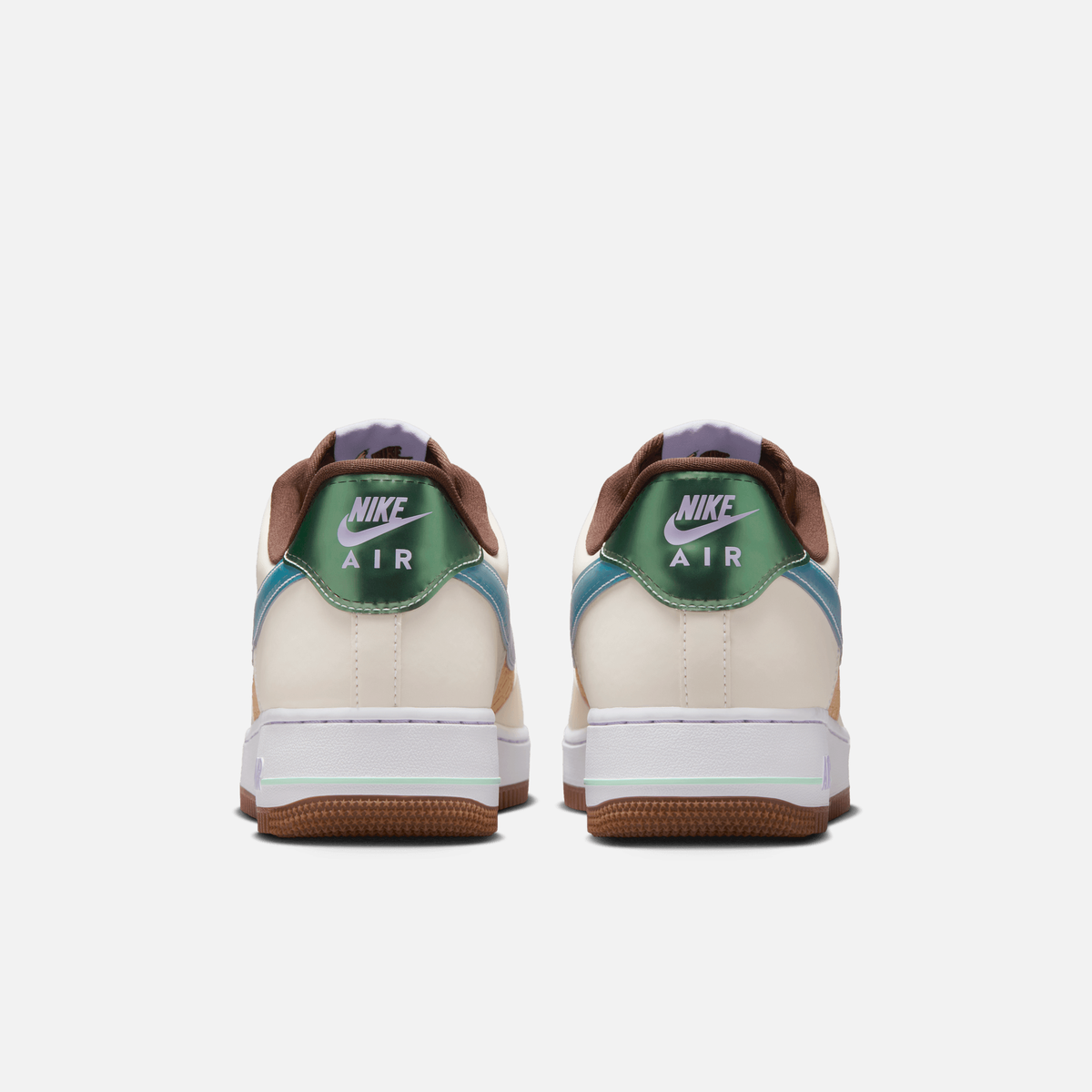 Nike Air Force 1 Low Easter Basket - Branco / Azul / Verde-menta claro / Lilás-hortênsia / Marrom-chocolate claro