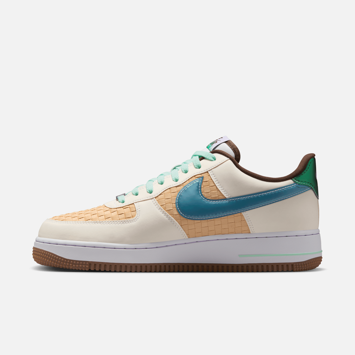 Nike Air Force 1 Low Easter Basket - Branco / Azul / Verde-menta claro / Lilás-hortênsia / Marrom-chocolate claro