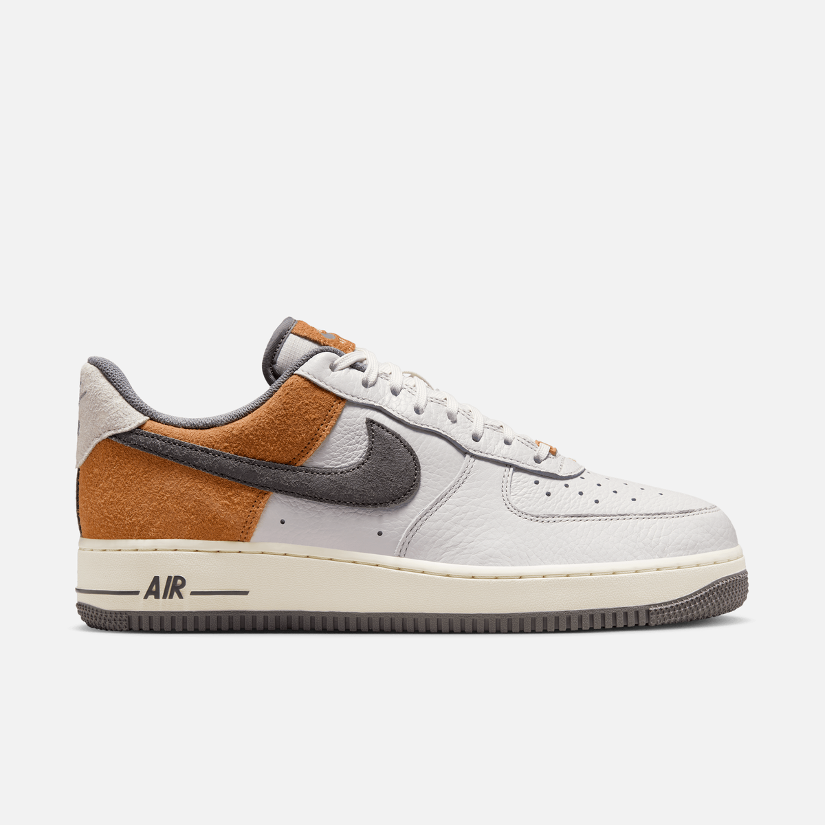Nike Air Force 1 Low - Branco-acinzentado / Cobre / Branco-creme / Cinza-estanho