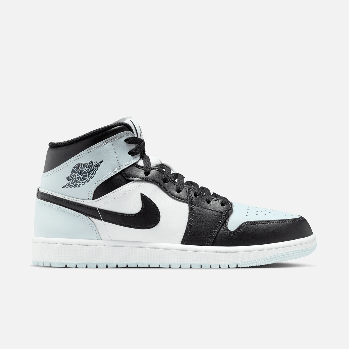 Air Jordan 1 Mid - Preto / Verde-claro / Branco / Azul