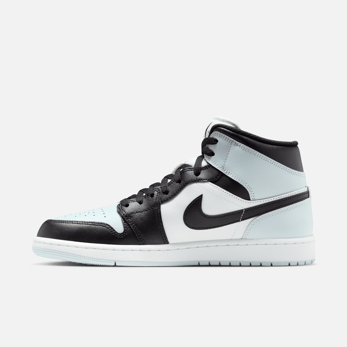 Air Jordan 1 Mid - Preto / Verde-claro / Branco / Azul