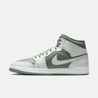 Air Jordan 1 Mid - Branco / Verde-líquen