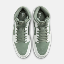 Air Jordan 1 Mid - Branco / Verde-líquen