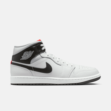 Air Jordan 1 Mid - Branco / Cinza / Vermelho-infravermelho / Preto