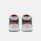Air Jordan 1 Mid - Branco / Cinza / Vermelho-infravermelho / Preto
