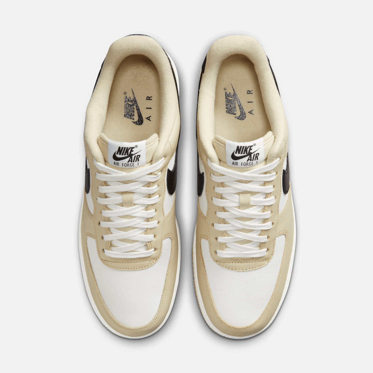Nike Air Force 1 Low 07 LX - Dourado / Preto / Branco-creme
