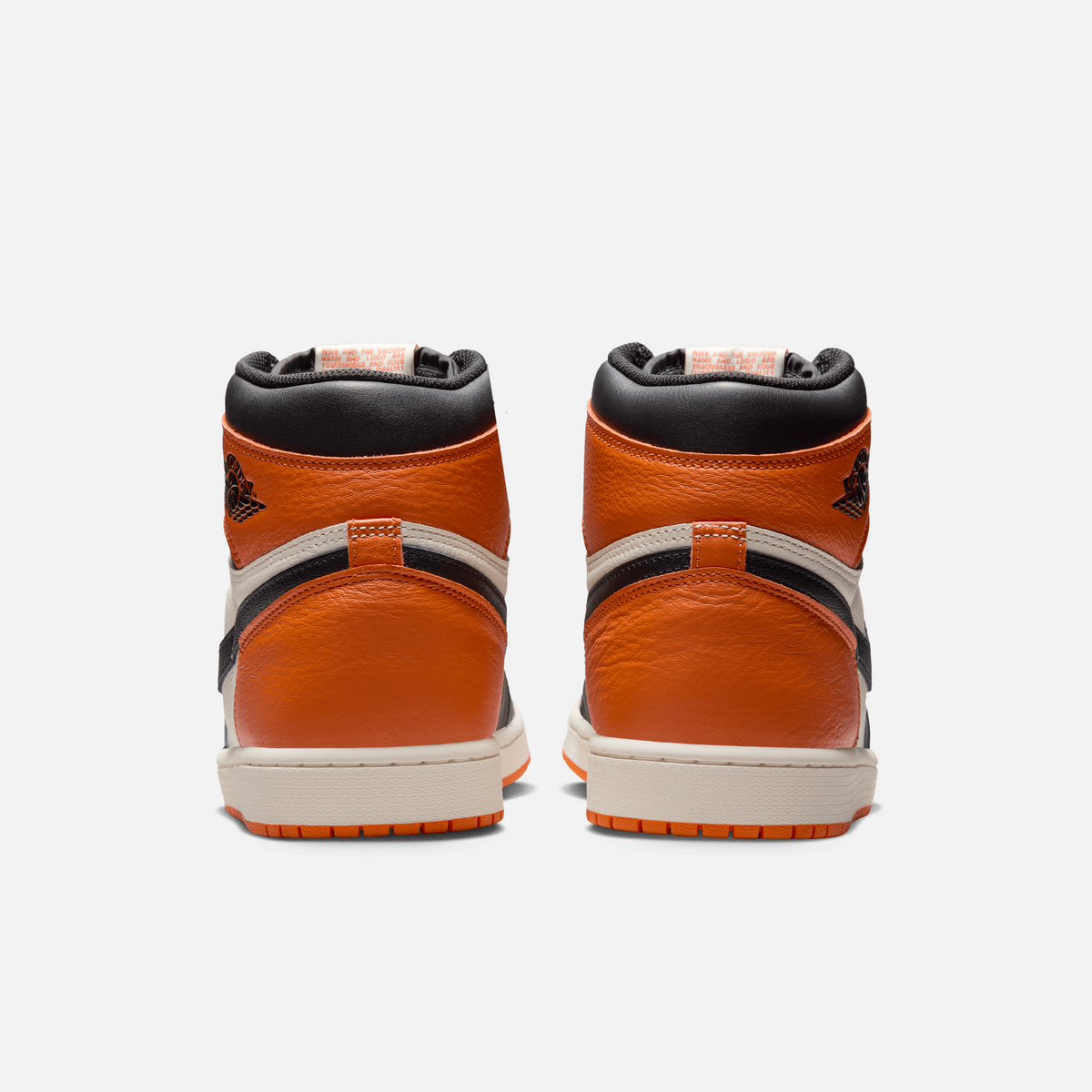 Air Jordan 1 High OG Shattered Backboard - Preto / Branco-creme / Laranja
