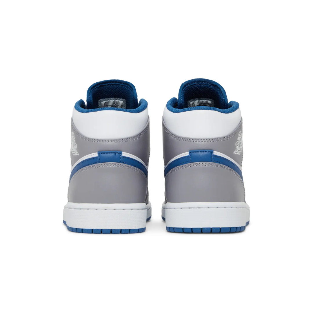 Air Jordan 1 Mid - "Cement True Blue"