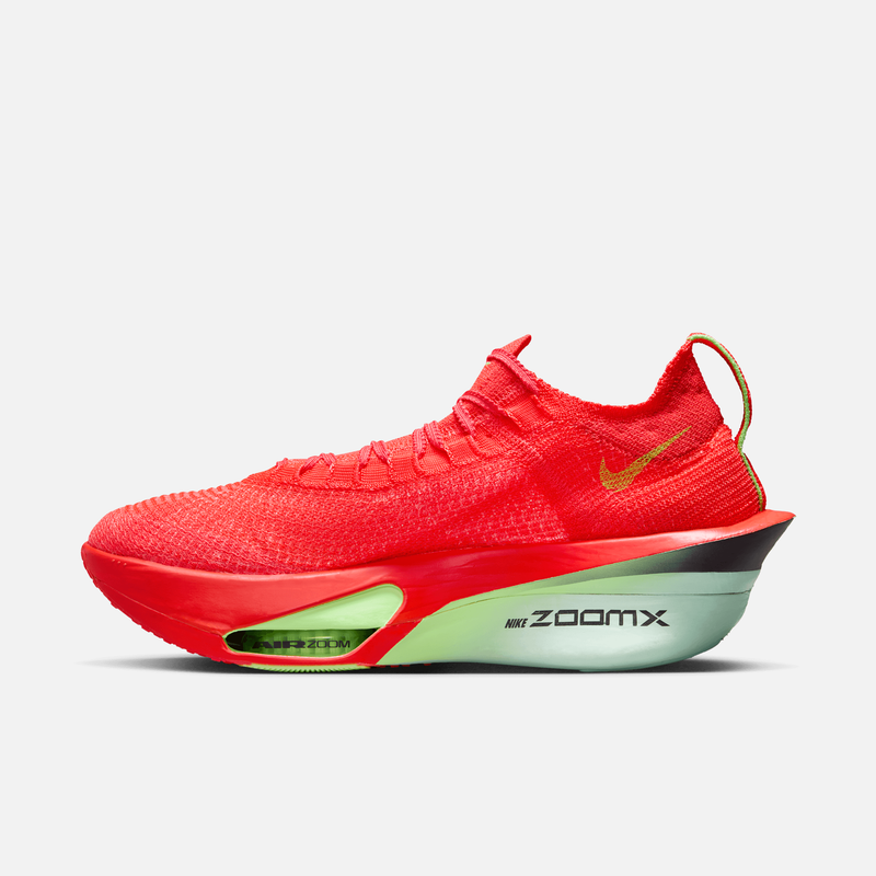 Nike Alphafly 3 - Vermelho intenso / Verde-lima intenso / Verde-menta claro / Roxo