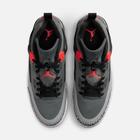 Air Jordan Spizike Low - Cinza escuro / Preto / Cinza / Vermelho-infravermelho